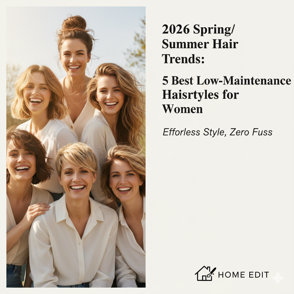 2026 Spring/Summer Hair Trends: 5 Best Low-Maintenance Hairstyles for Women