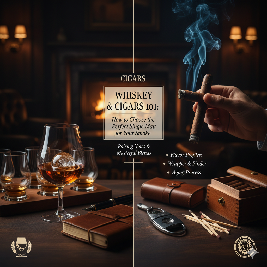 Whiskey & Cigars 101: How to Choose the Perfect Single Malt for Your Smoke