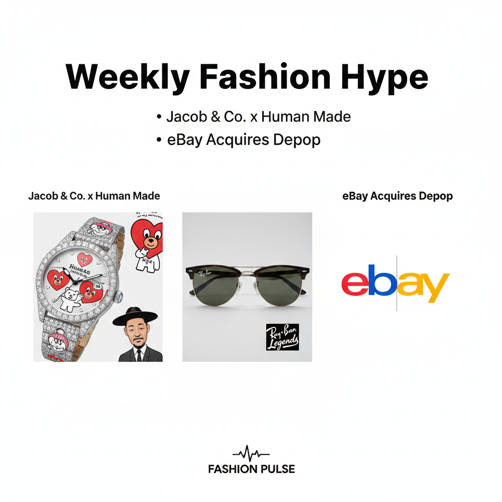 Weekly Fashion Hype: Jacob & Co. x Human Made, Ray-Ban Legends, and eBay Acquires Depop