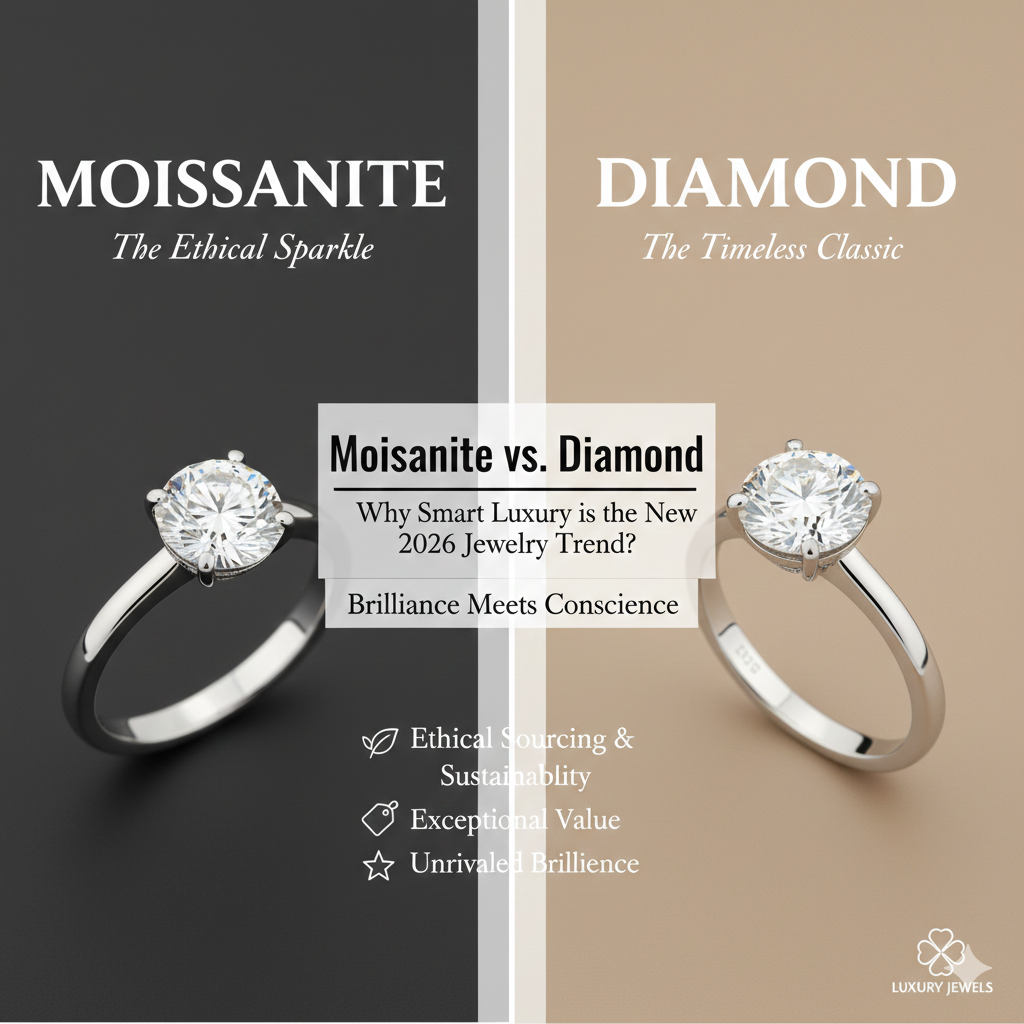Moissanite vs. Diamond: Why Smart Luxury is the New 2026 Jewelry Trend?