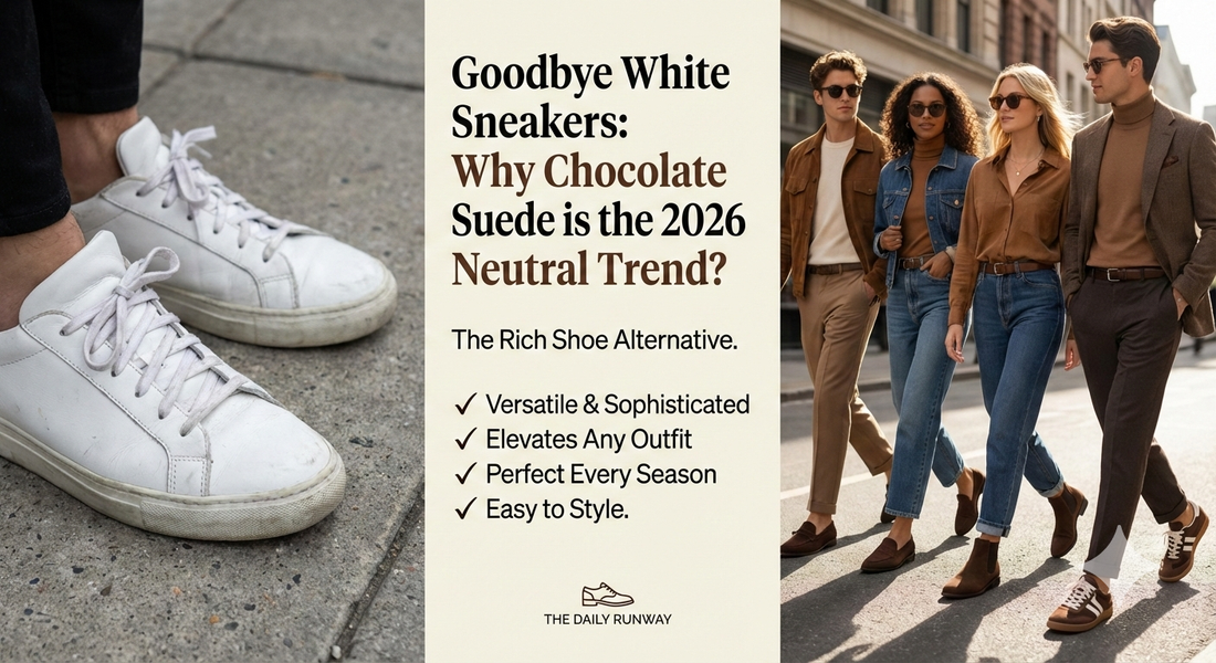 Goodbye White Sneakers: Why Chocolate Suede is the 2026 Neutral Trend?