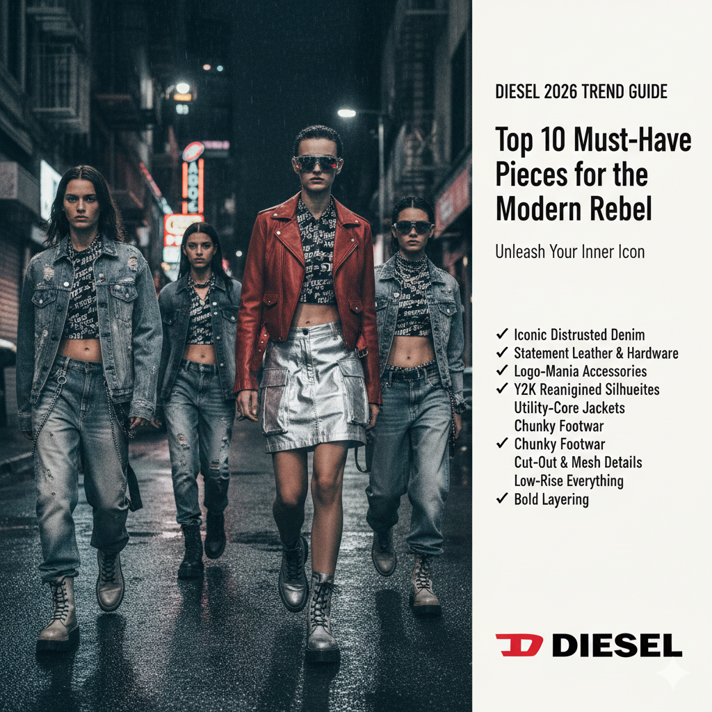 Diesel 2026 Trend Guide: Top 10 Must-Have Pieces for the Modern Rebel