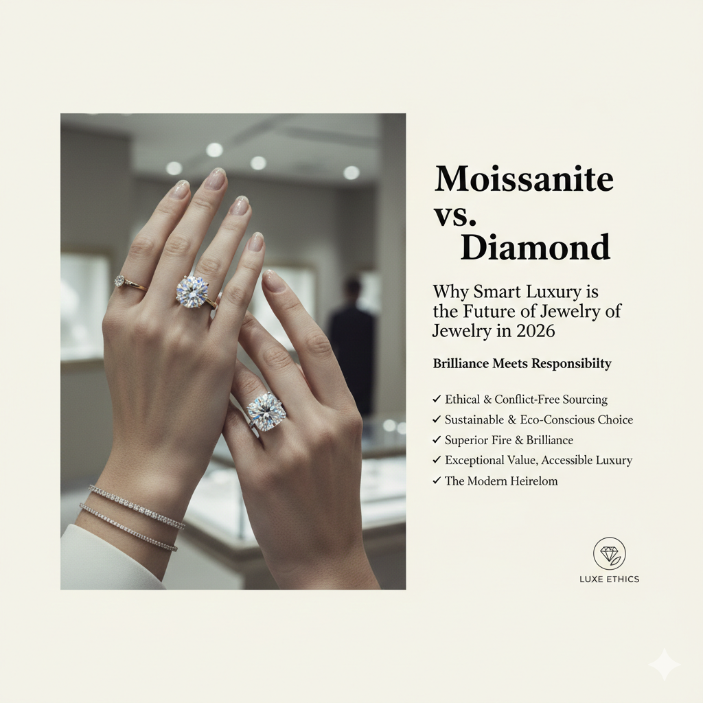 Moissanite vs. Diamond: Why Smart Luxury is the Future of Jewelry in 2026