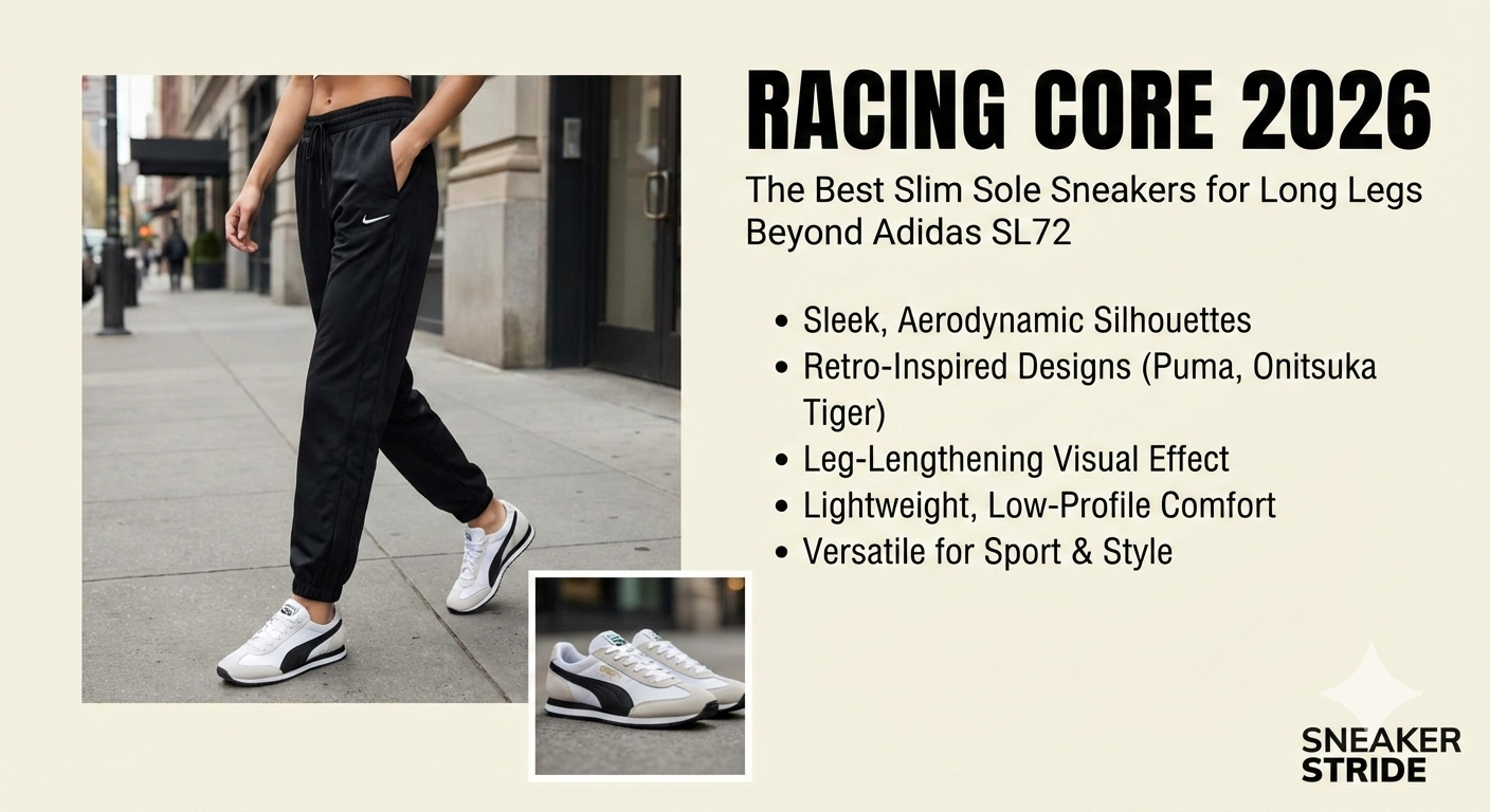 Racing Core 2026: The Best Slim Sole Sneakers for Long Legs Beyond Adidas SL72