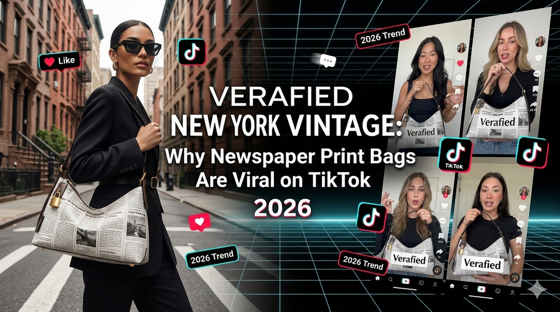 Verafied New York Vintage: Why Newspaper Print Bags Are Viral on TikTok 2026