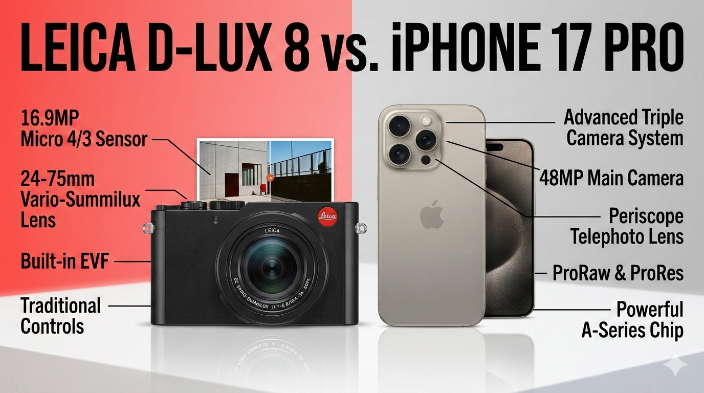 Leica D-Lux 8 vs. iPhone 17 Pro: Is the $1,600 Travel Vibe Worth It?