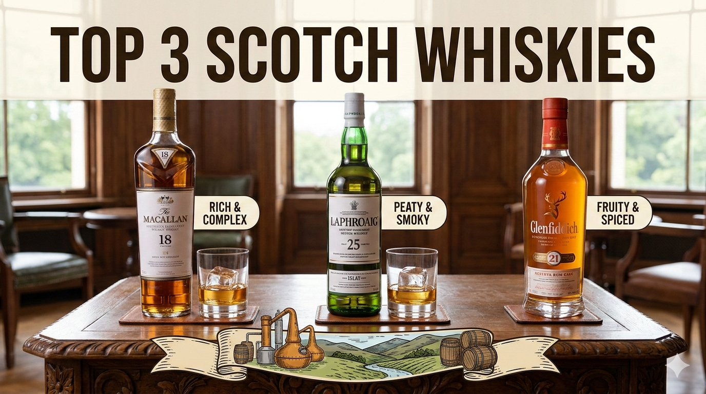 Top 3 Scotch Whiskies 2026: The Ultimate Guide to Luxury Dramming