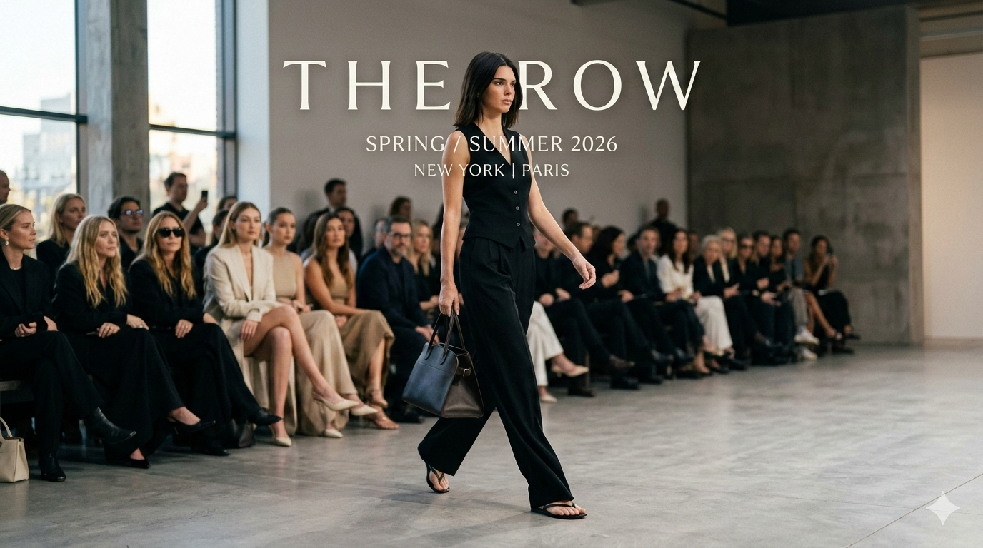 Kendall Jenner at The Row SS2026: Why Digital Fasting is the New Luxury