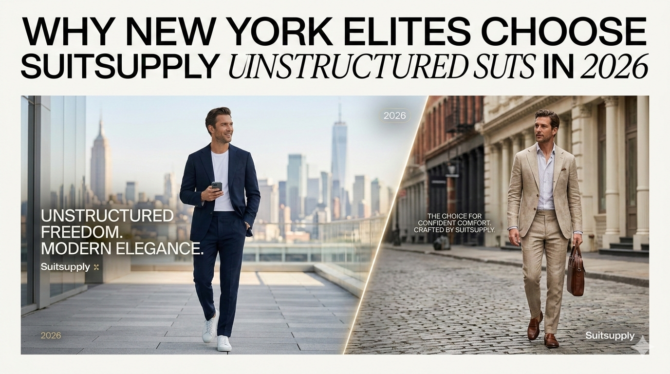 Why New York Elites Choose Suitsupply Unstructured Suits in 2026? | Scent Lab 33