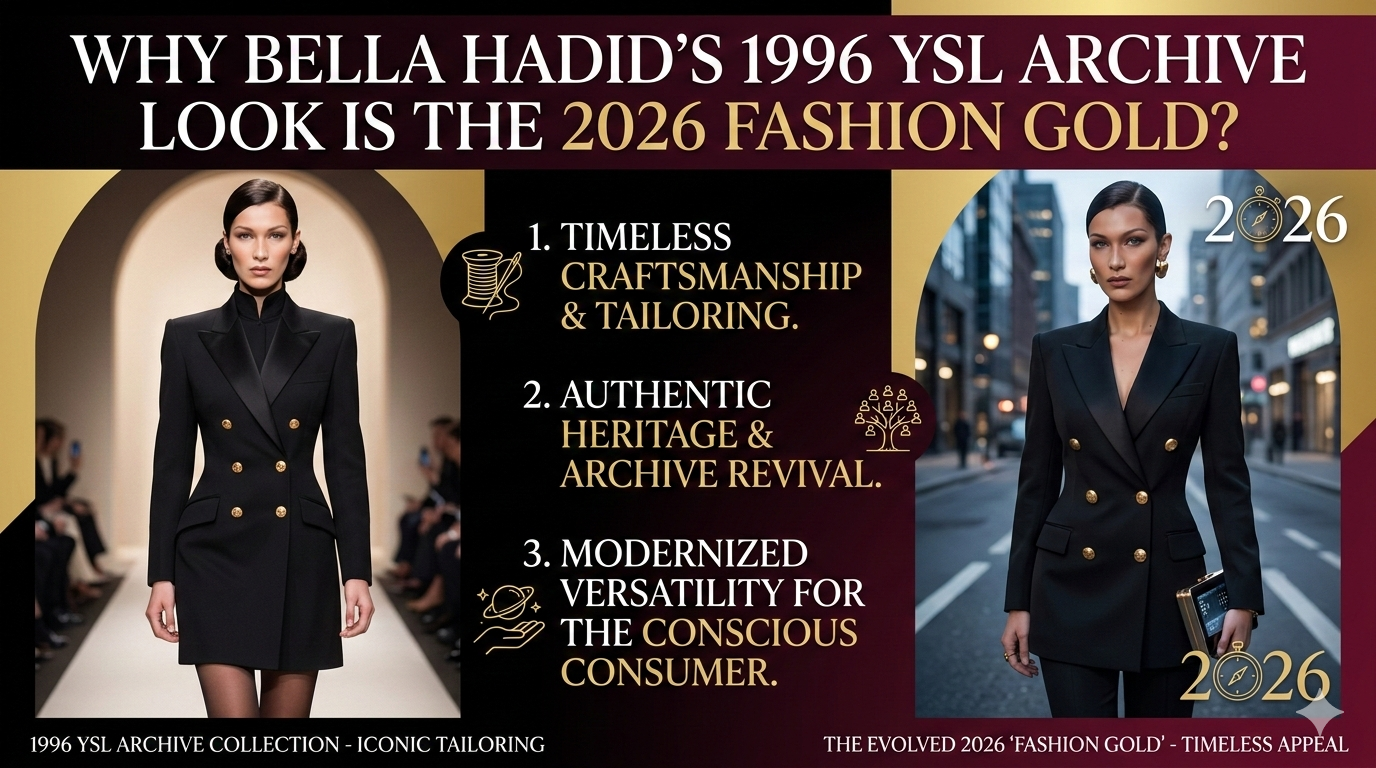 Why Bella Hadid’s 1996 YSL Archive look is the 2026 Fashion Gold? | Scent Lab 33