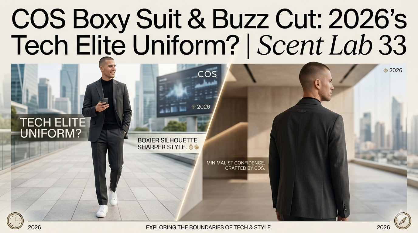 Why the COS Boxy Suit and Buzz Cut are 2026’s Tech Elite Uniform? | Scent Lab 33
