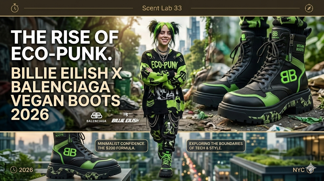 Billie Eilish x Balenciaga Vegan Boots 2026: The Rise of Eco-Punk | Scent Lab 33