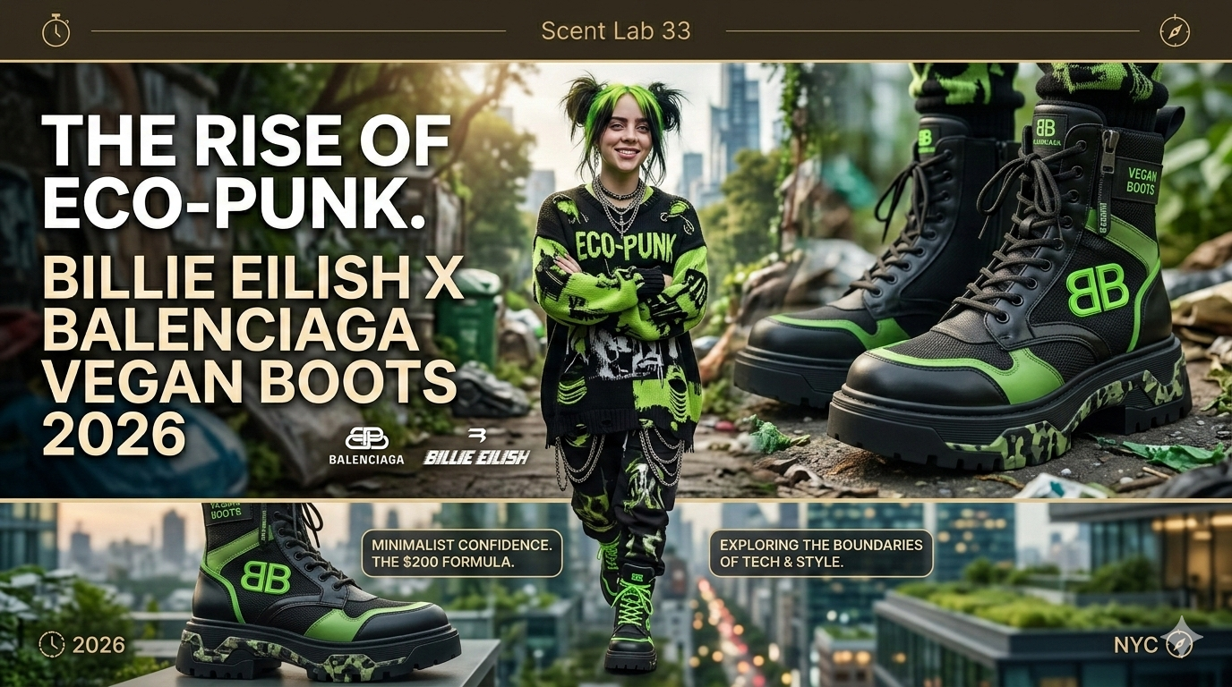 Billie Eilish x Balenciaga Vegan Boots 2026: The Rise of Eco-Punk | Scent Lab 33