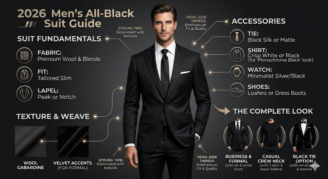 2026 Men’s All-Black Suit Guide: Best Niche Brands & Styling Trends | Scent Lab 33