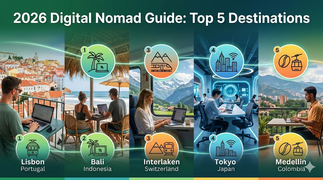 2026 Digital Nomad Guide: Top 5 Destinations for High-Efficiency & Low-Cost Luxury | Scent Lab 33