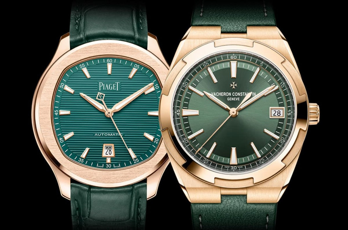 Piaget Polo Date vs Vacheron Constantin Overseas: Green Dial Luxury Sport Watch