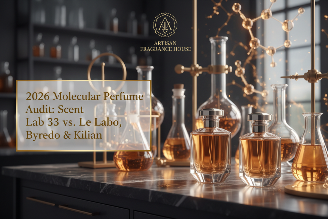 2026 Molecular Perfume Audit: Scent Lab 33 vs. Le Labo, Byredo & Kilian