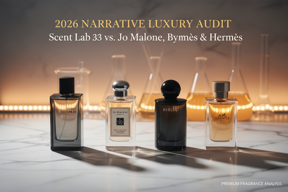 2026 Narrative Luxury Audit: Scent Lab 33 vs. Jo Malone, Byredo & Hermès