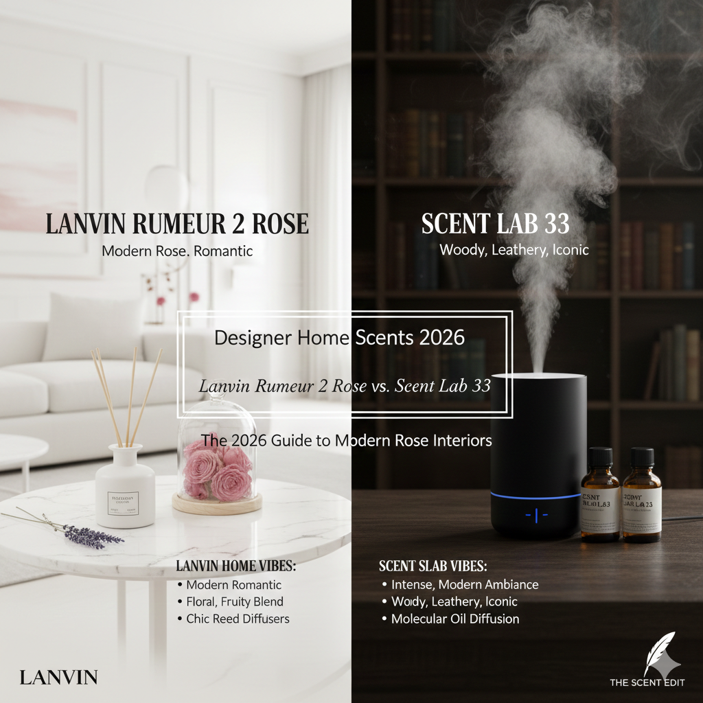 Lanvin Rumeur 2 Rose vs. Scent Lab 33: The 2026 Guide to Modern Rose Interiors