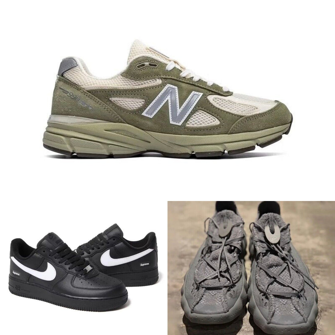 Sneaker Trends 2026: NB 990v4 Olive, Supreme x Nike AF1, & Fragment Design | Scent Lab 33