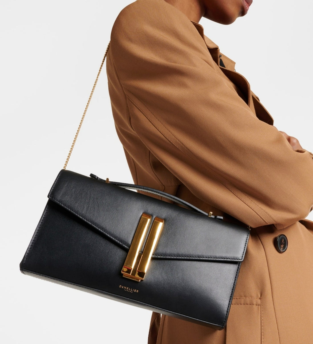DeMellier The Snatch Bag: The Ruched Leather Mid-Luxury It Bag