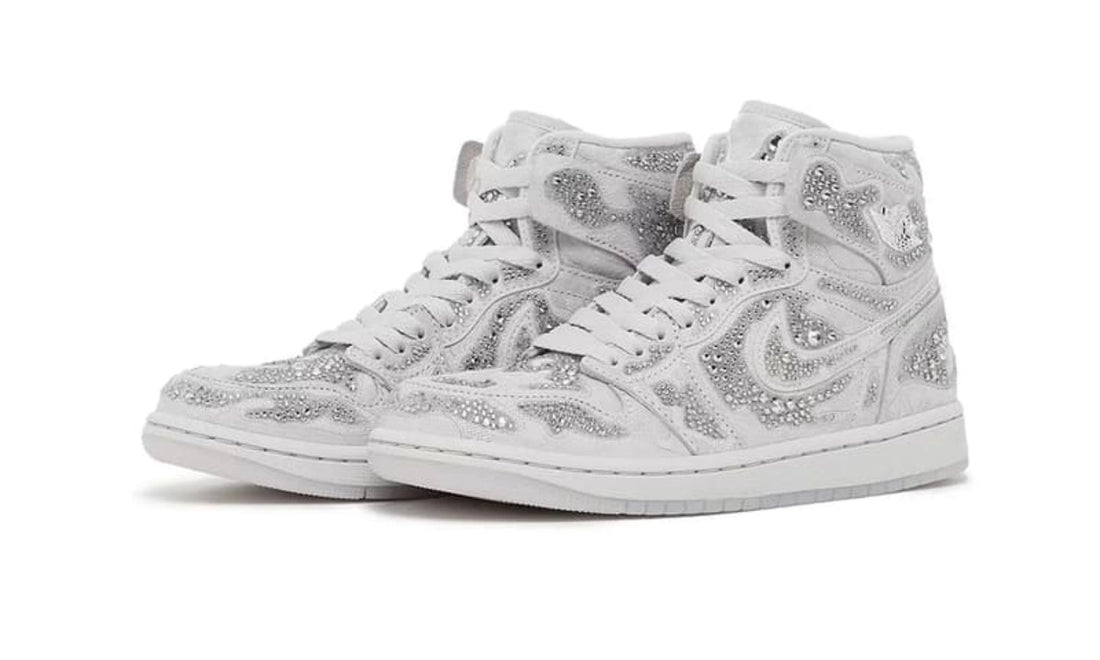 Swarovski x Air Jordan 1 “Vast Grey” Crystal Sneaker Launch