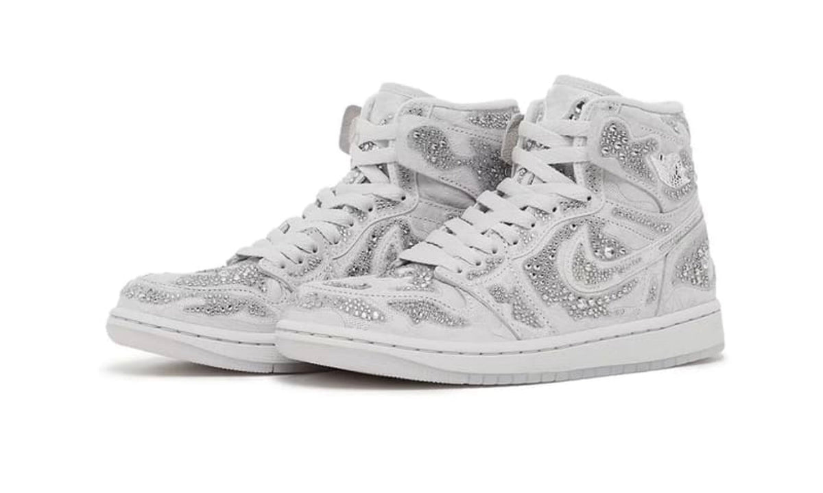 Swarovski x Air Jordan 1 “Vast Grey” Crystal Sneaker Launch