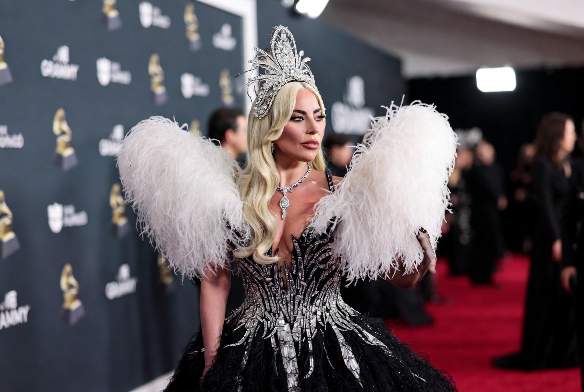 Lady Gaga’s Feather Gown at the 2026 Grammys Is the New Benchmark for Extreme Couture
