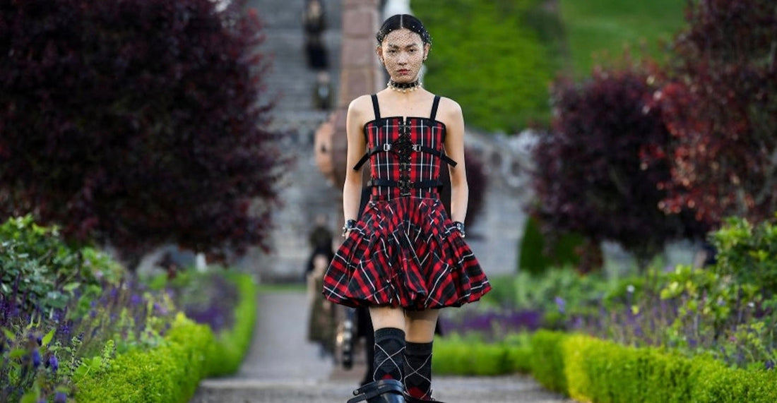 Dior Cruise Scotland 2025: Tartan Saddle Bag and Punk Aristocracy