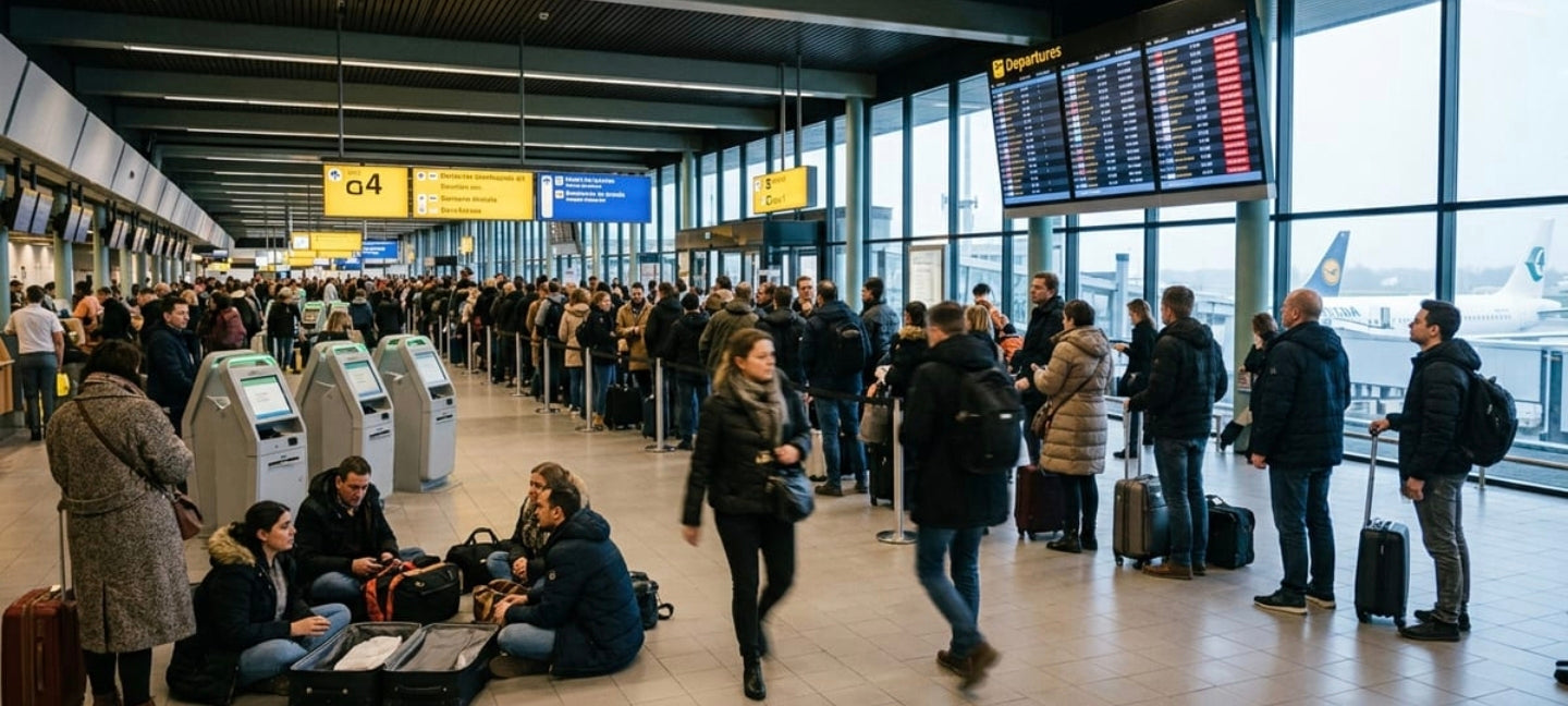 Europe Travel Chaos 2026: Heathrow Delays, Schiphol Disruptions & Spain Airport Strikes