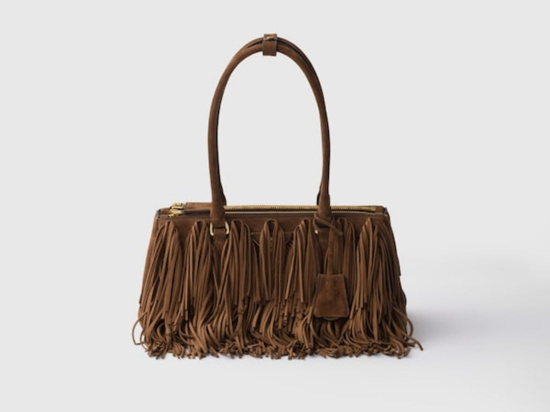 Prada Suede Fringe Bag 2026: Hailey Bieber Signals the Return of Boho-Luxury