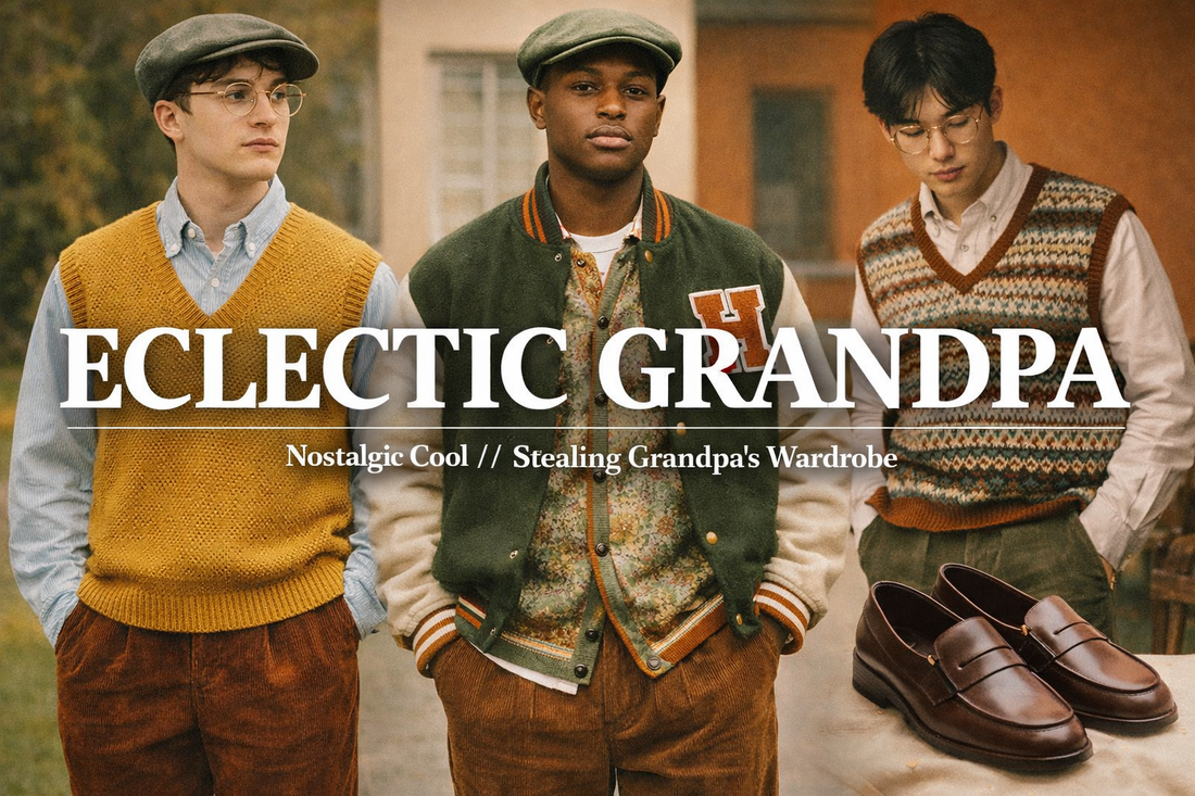 Eclectic Grandpa 2026: Why Vintage Knitwear and Corduroy Are Defining Modern Menswear