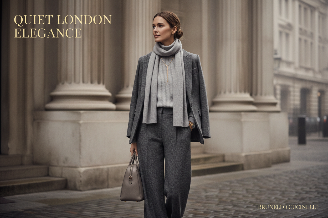 Master the Gray: Brunello Cucinelli’s Monochromatic Secret to London City Style | Scent Lab 33