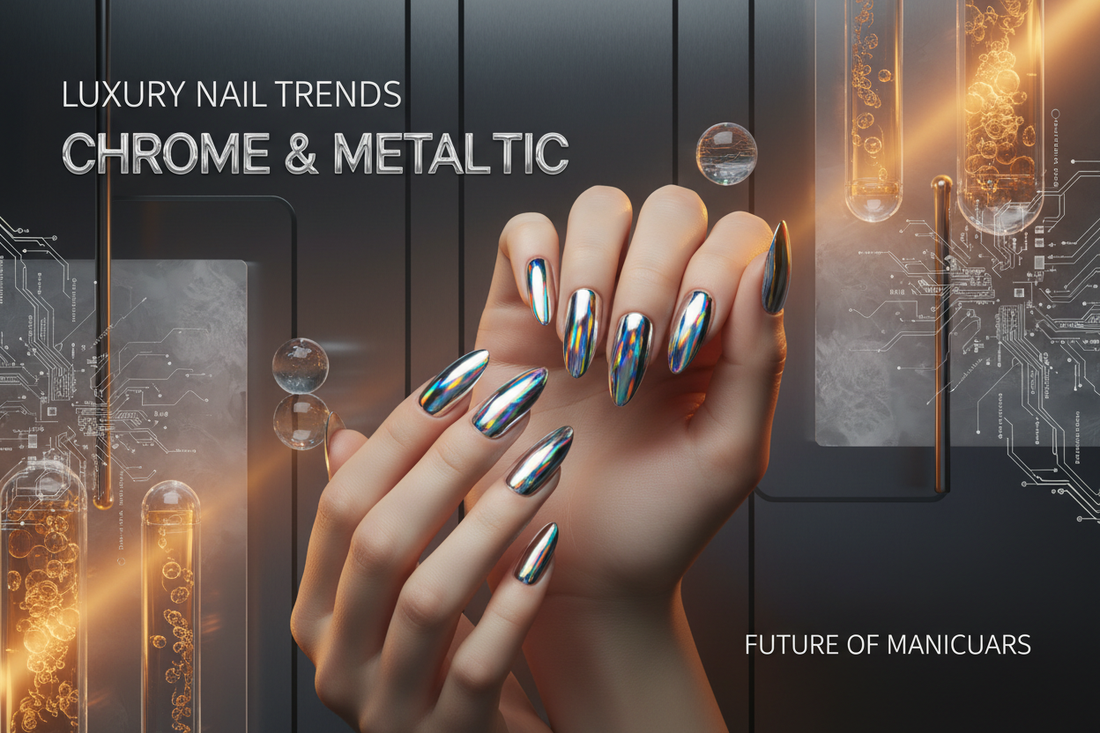 2026 Chrome & Metallic Silver Nail Trends: The Futuristic Manicure Guide | Scent Lab 33