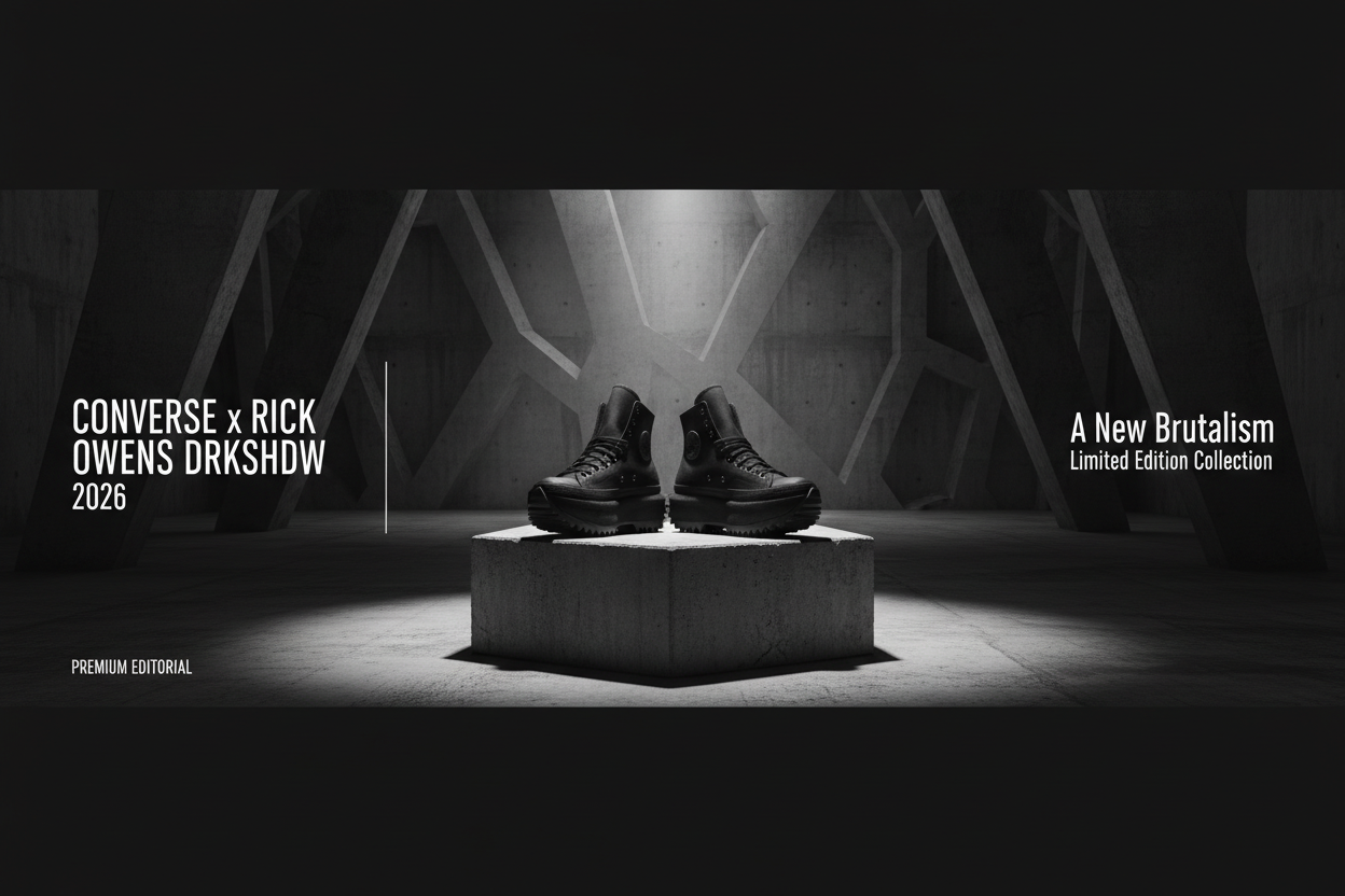 Converse x Rick Owens DRKSHDW 2026: The Ultimate Goth Chuck Taylor Guide | Scent Lab 33