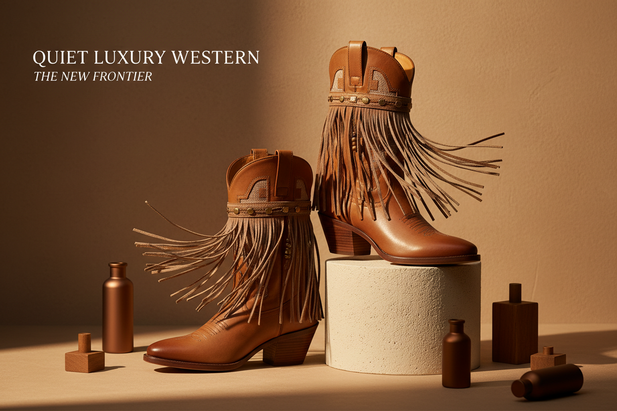 Cowboy-Core Luxury 2026: How to Style Western Boots & Fringe with Quiet Luxury | Scent Lab 33