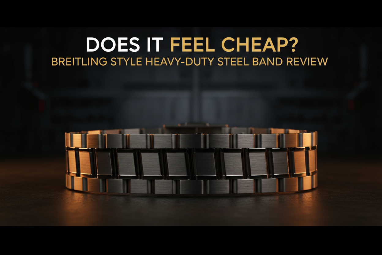 Does it Feel Cheap? Breitling Style Heavy-Duty Steel Band Review | Scent Lab 33