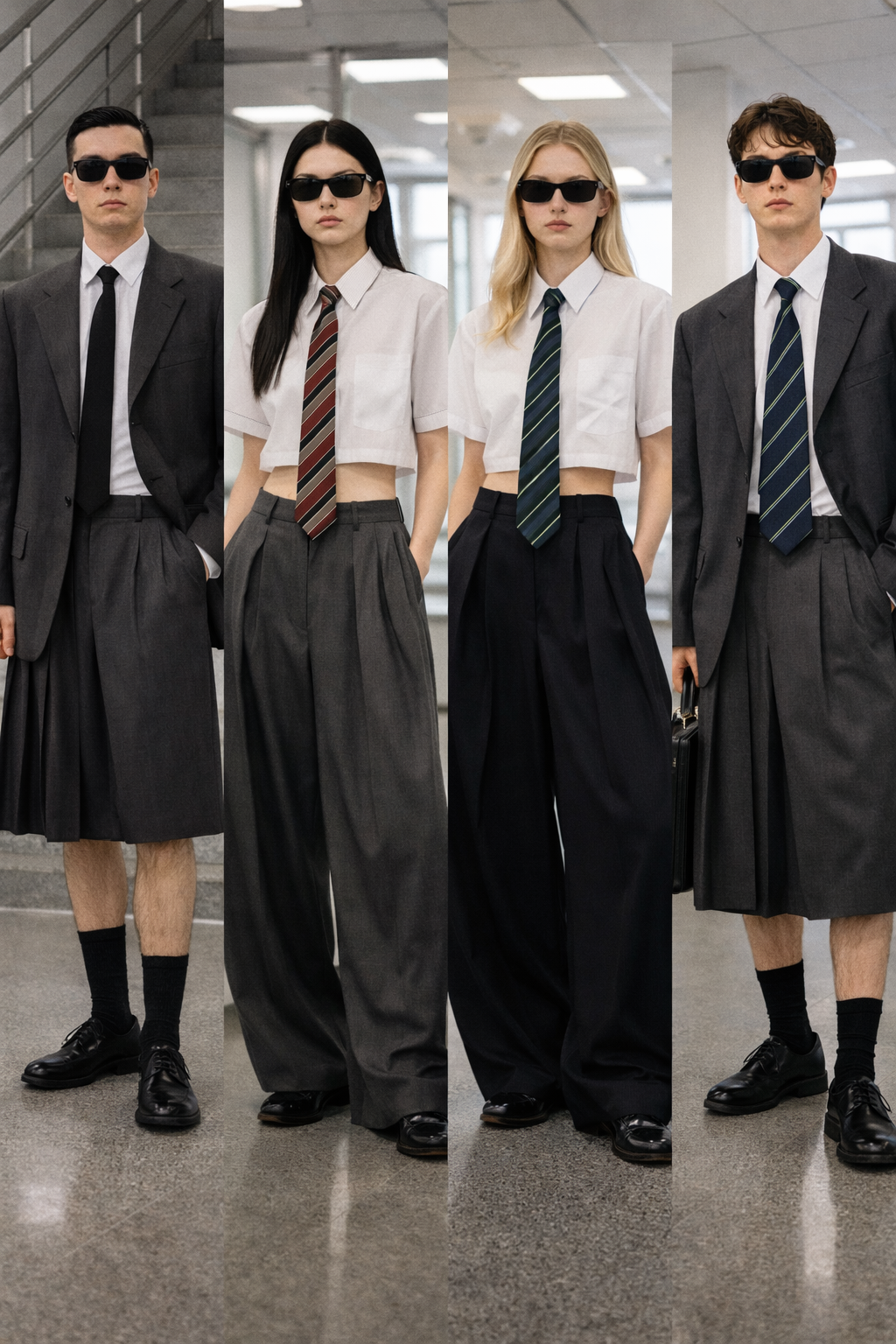 Gender-Blur Workwear 2026: How Skirts, Ties, and Wide-Leg Tailoring Are Rewriting the Office