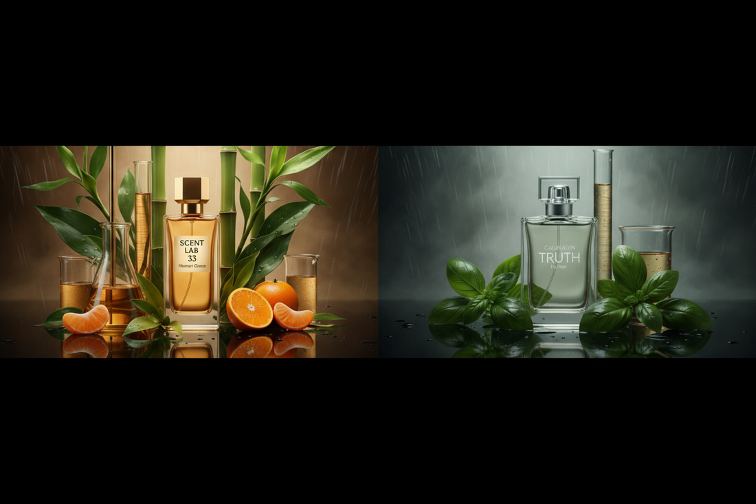 Scent Lab 33 vs Calvin Klein Truth for Men: The 2026 "Honest Green" Audit