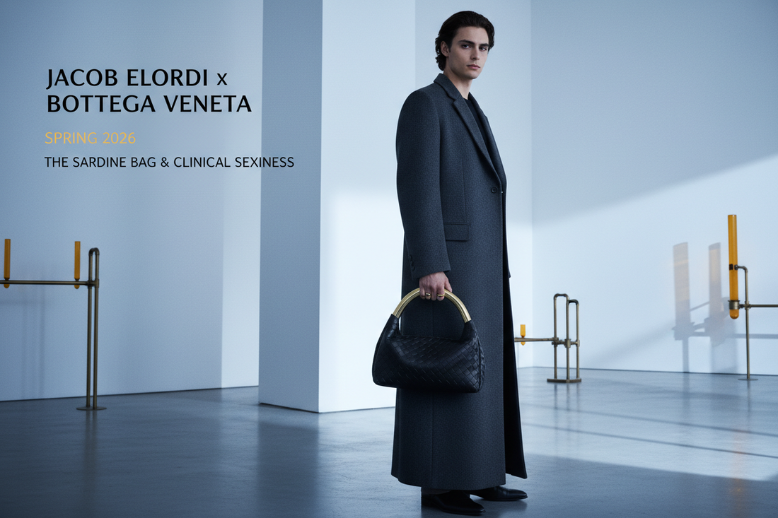 Jacob Elordi x Bottega Veneta 2026: The Sardine Bag & Clinical Sexiness | Scent Lab 33