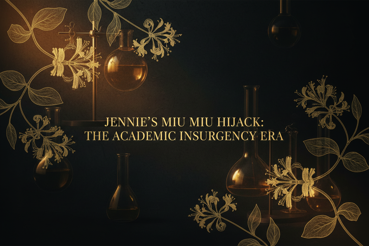 Jennie’s Miu Miu Hijack: Why the "Academic Insurgency" Owns 40% of 2026 Affluent Spending | Scent Lab 33
