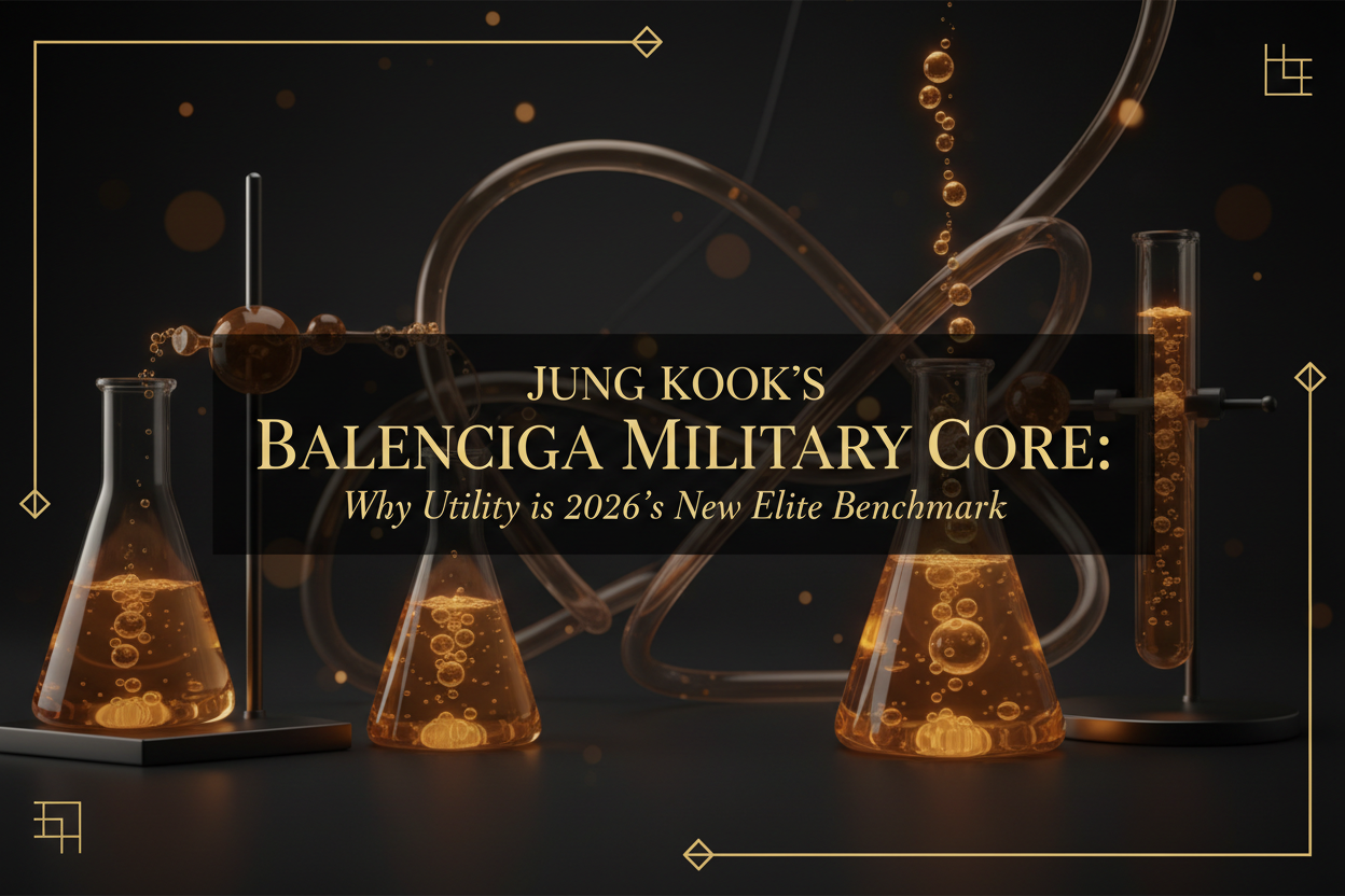 Jung Kook’s Balenciaga Military Core: Why Utility is 2026’s New Elite Benchmark | Scent Lab 33