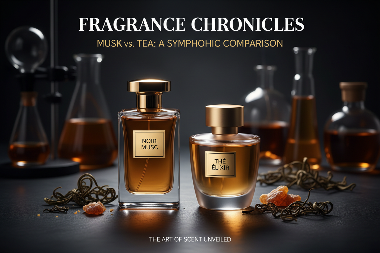 Scent Lab 33 Imperial Musk vs Musc Impérial & Blue Tea Ritual vs Oolang Infini – Luxury Perfume Comparison