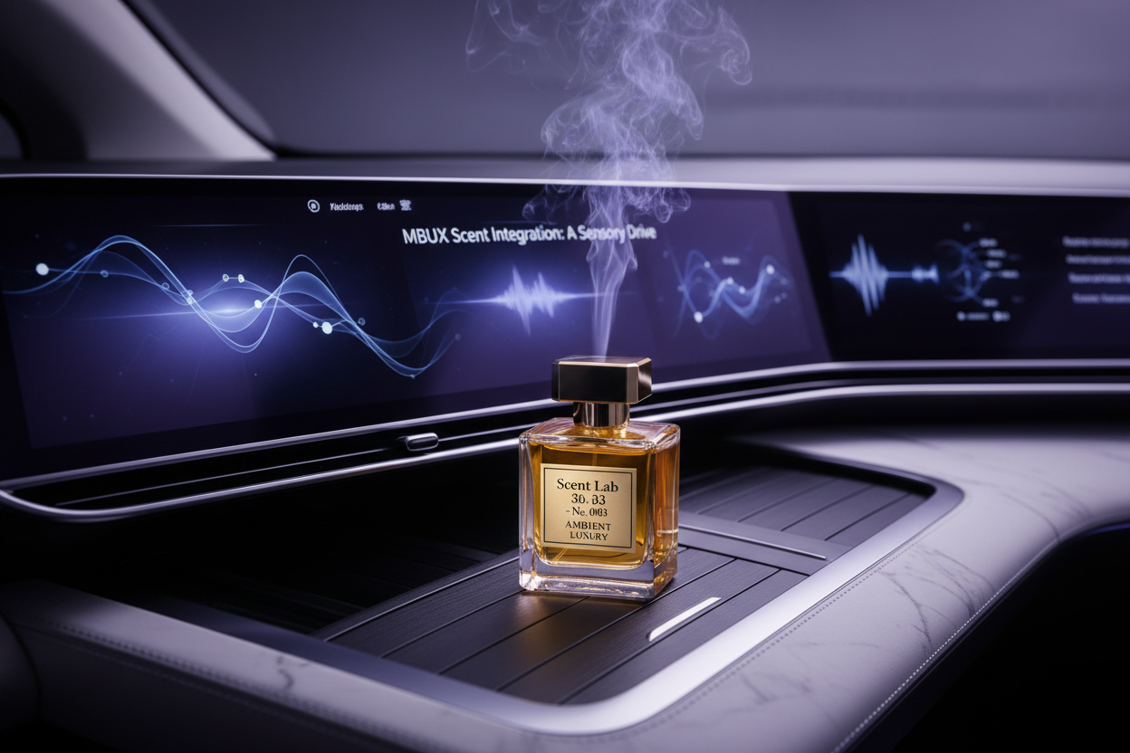 How does the 2026 Mercedes MBUX system sync with Scent Lab 33 for emotional regulation?