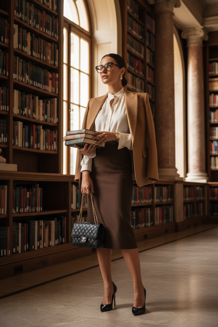 Miu Miu’s 2026 Office Siren: Why the "Librarian Core" is the New Power Uniform | Scent Lab 33