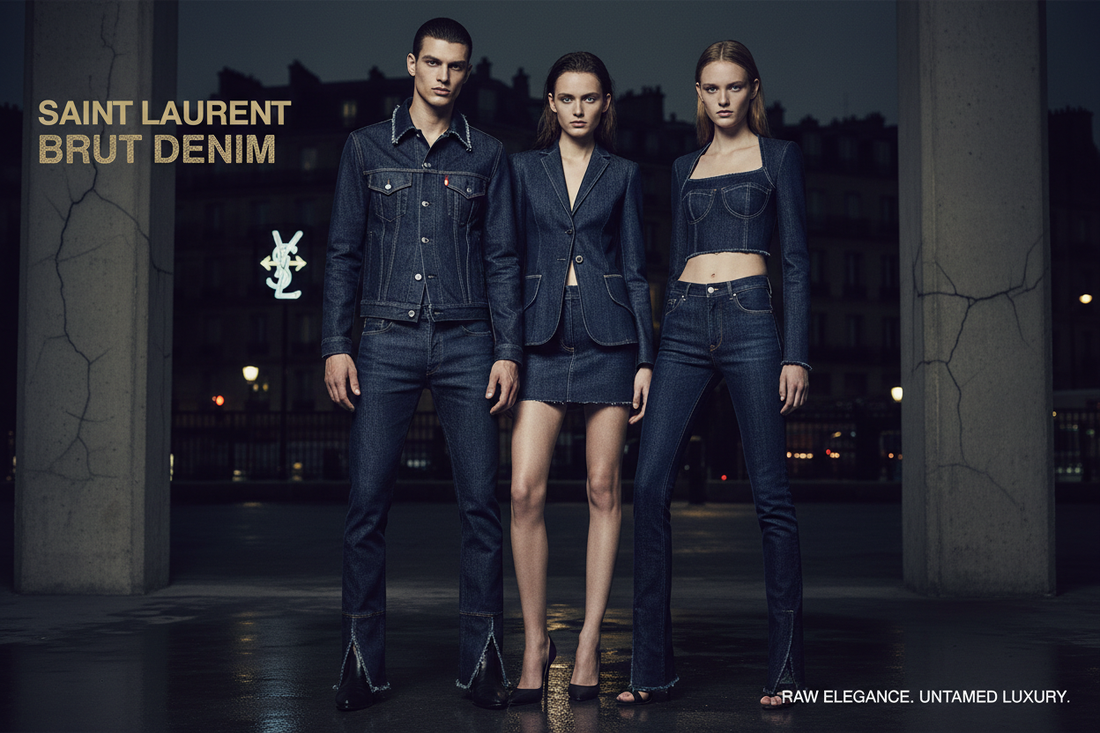 Saint Laurent Brut Denim 2026: Why Unwashed Luxury is the New $1,500 Flex | Scent Lab 33