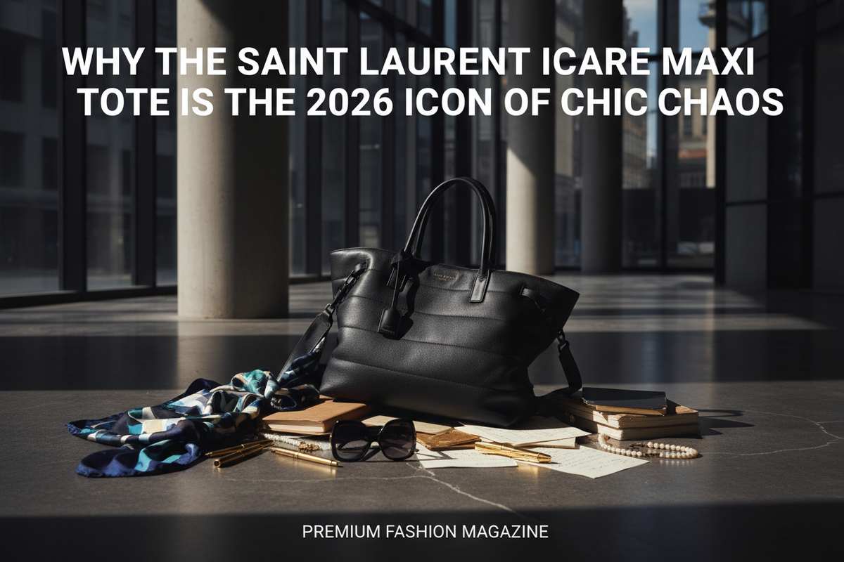 Why the Saint Laurent Icare Maxi Tote is the 2026 Icon of "Chic Chaos" | Scent Lab 33