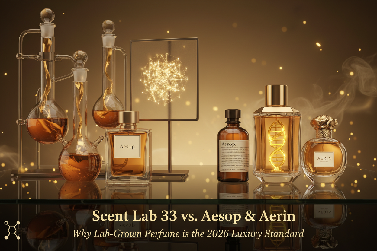Scent Lab 33 vs. Aesop & Aerin: Why Lab-Grown Perfume is the 2026 Luxury Standard | Scent Lab 33