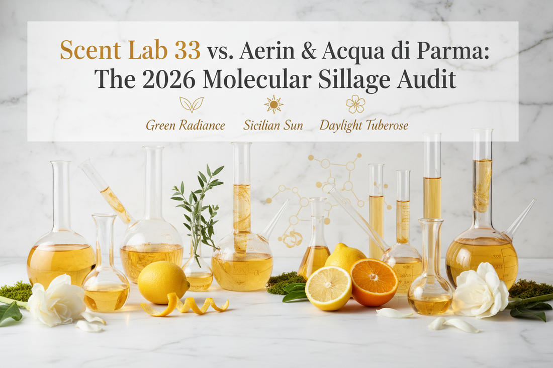 Scent Lab 33 vs. Aerin & Acqua di Parma: The 2026 Molecular Sillage Audit