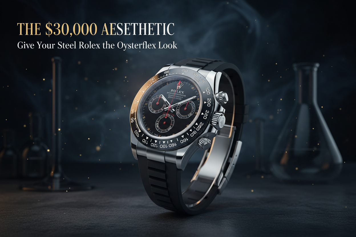 The $30,000 Aesthetic: Give Your Steel Rolex the Oysterflex Look | Scent Lab 33